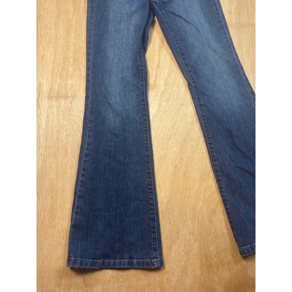 Calvin Klein Low Rise Jeans Womens Blue Size 2 Y2K Bootcut Denim Medium Wash - Picture 2 of 10